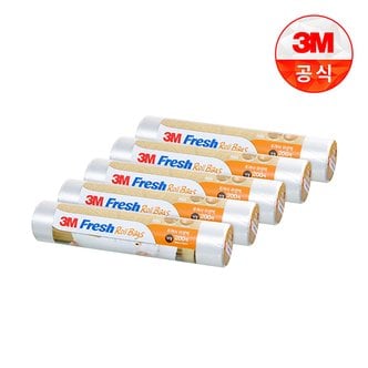 3M 후레쉬 위생롤백(대) 200매 5개세트