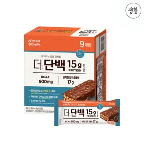 프로틴바 더단백 크런치바 단백질 프로틴바 초코 9개입 선택