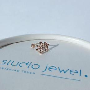 [STUDIO JEWEL]14k 라인 왕관 큐빅 피어싱 (S6453758)