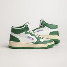 [오트리] MEDALIST MID SNEAKERS WB  GREEN / 오트리 메달리스트  미드 그린 UYC2M70M03A91