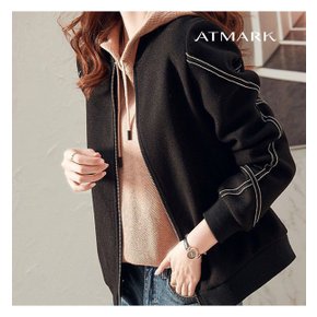 ATMARK 기모슬리브포인트라인점퍼_AA39JP014G