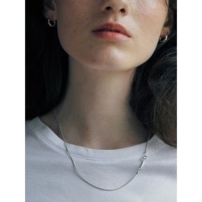 [925 silver] Un.silver.138 / soir necklace (silver)