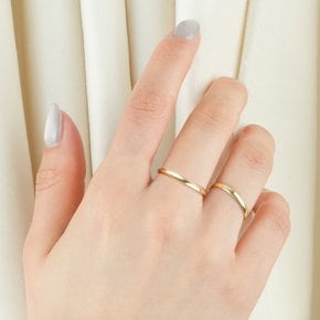 14K 반지 엥게이지 반엥게이지 옐로우골드 C타입