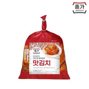 [공식판매몰] [종가] 먹기좋게 썰은 맛김치 1.7kg (비닐)