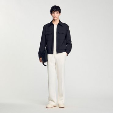 산드로옴므 [SANDRO HOMME] 울 혼방 블루종 자켓 SH25S3MRJ1299