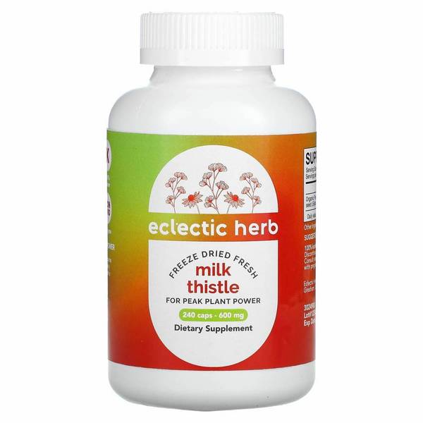 Eclectic Institute 밀크씨슬 600mg 240 캡슐