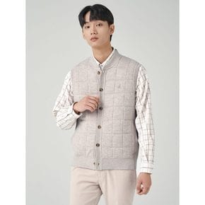 *24%적립*[30%OFF]초코 퀼팅 니트 베스트  베이지 (BC395AC30A)