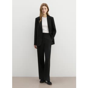 [25 S/S][SET] 백 슬릿 싱글 자켓 롱 와이드 팬츠 세트