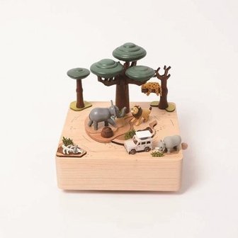 텐바이텐 [우더풀라이프]City Wooden Music Box Safari