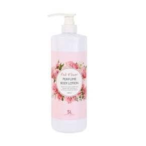 플라워 핑크 수분 1000ml 퍼품 크림 설려 보습 바디로션 바디