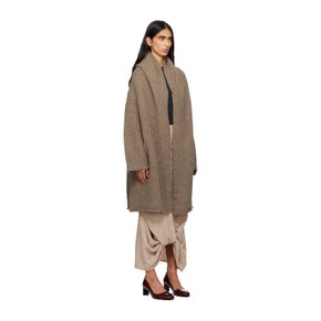 베이지 카포트 코트 AW25C1069Y102 TOBACCO