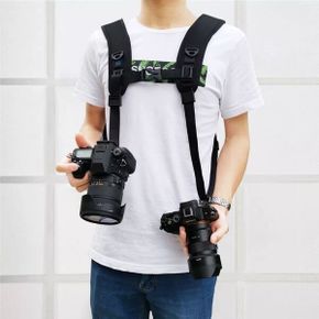 휴대 퀵벨트 카메라 체스트 어깨 랩 듀얼 DSLR