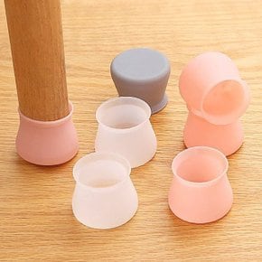 고품질 가구 미끄럼방지 다리커버 4P 실리콘 의자발캡 테이블발커버 (WDCF7C2)