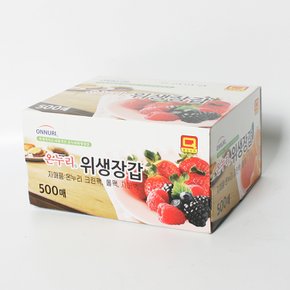 온누리 프리미엄 장갑 500매 위생장갑 일회용품 비닐