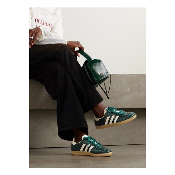 삼바 Og 가죽 트리밍 스네이크 이펙트 스니커즈 스네이크 프린트 46376663162855176