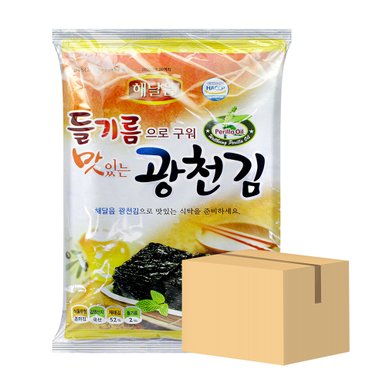 들기름으로 구워 맛있는 광천김 1박스 [25gx3EAx12팩]