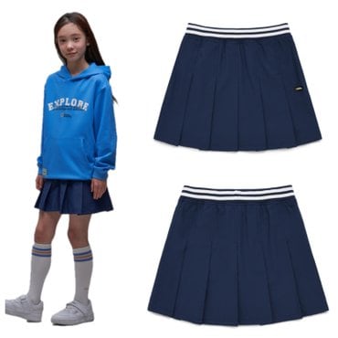 내셔널지오그래픽키즈 [여아 스클룩 추천 코디] 바시티 플리츠 스커트K241GSK010 NAVY