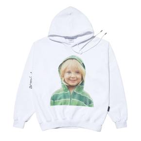 ADLV BABYFACE HOODIE WHITE GREEN HOODIE BOY - 초록후드소년