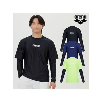 아레나 남성 뉴웨이브 릴렉스핏 래쉬가드 색상 택1 A4BM1RR45