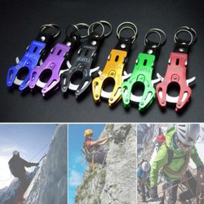 등산 후크 carabiner 클립 잠금 키링 키체인 내구성 (W8ED49E)