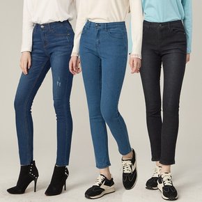 바스 데일리 밴딩 여성 데님팬츠