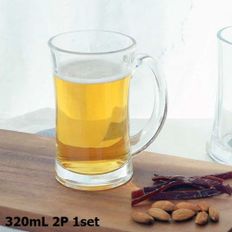 맥주컵 중 320ml 2P 1세트