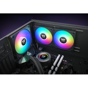 Thermaltake CT120 EX ARGB 120mm FAN PC 케이스 팬 3 팬 팩 블랙 CL-F181-PL12SW-A FN2293