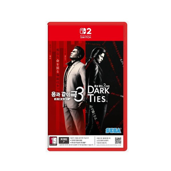 [닌텐도 스위치 2] 용과 같이 극3  용과 같이 3 외전 DARK TIES (특전증정)