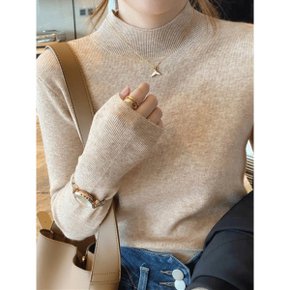 리안 하프 터틀넥 니트 스웨터 탑_P347211923