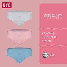 BYC은은하고큐티한나염미디면삼각팬티3매입WCP2107