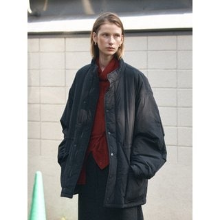 시야쥬 SIOT4151 경량 패딩 야상 자켓_Black