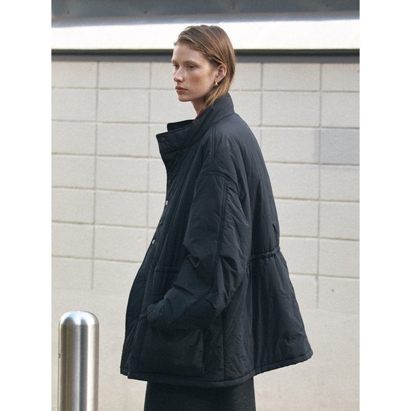 SIOT4151 경량 패딩 야상 자켓_Black