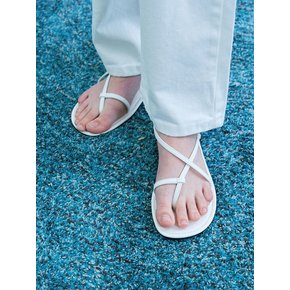 Basic strap sandal - white