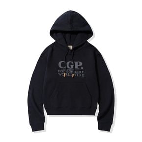 (우먼) CGP 스퀘어 로고 후디