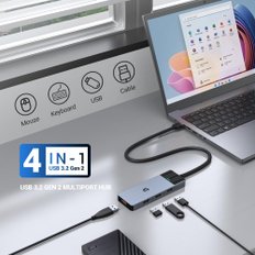 4-1 USB 3.2 USB USB 10GBPS USB MacBook AirPro, IMAC, Dell, HP, Surface, PC, 3, MobileHDD