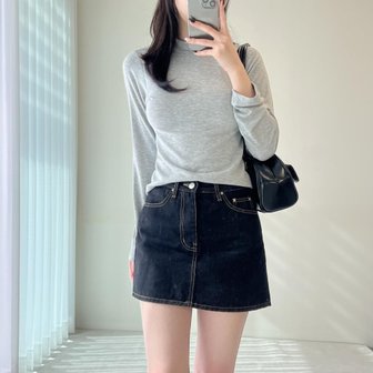 신세계라이브쇼핑 [옷자락] 여자 기모이너티 반목 폴라 스판 겨울 긴팔 티셔츠