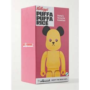 [BCD] 4530956596976 베어브릭 KELLOGGS SOOTY 더 베어 400 프린트 PVC FIGURINE B0080098281