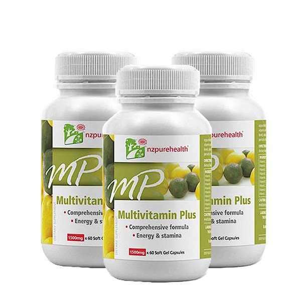 Nzpurehealth 멀티비타민 플러스1500mg 60캡슐 3개
