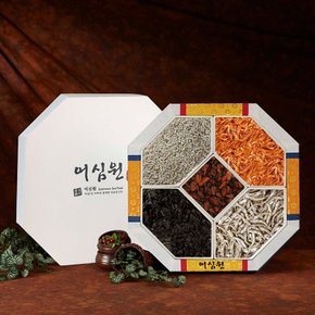 [어부마음] 함지건어물 선물세트 (볶음용멸치170g+조림용멸치150g+자른미역100g+건홍합150g+홍새