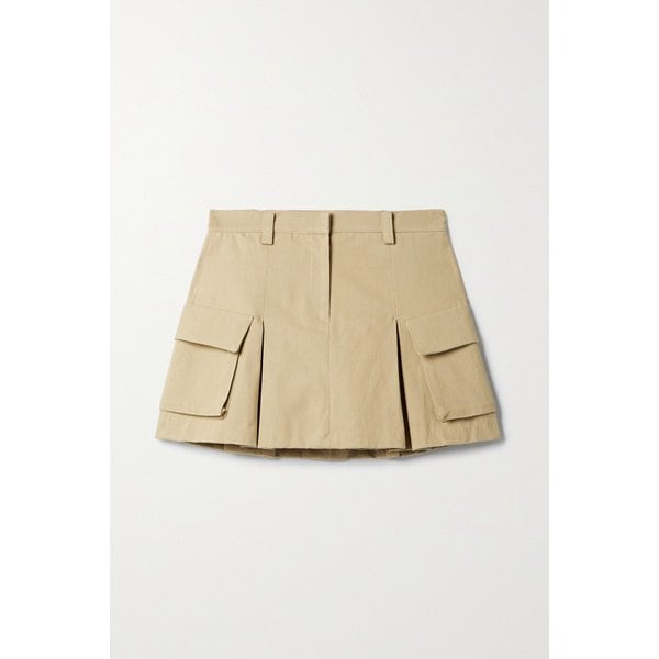더프랭키샵 오드리 플리츠 코튼 트윌 미니 스커트 베이지 1647597285898617