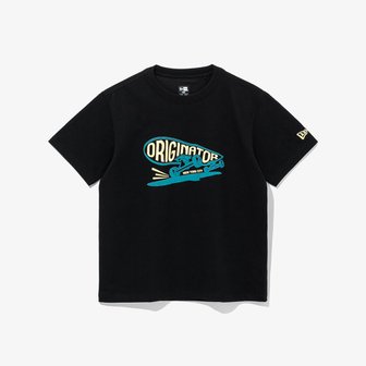 뉴에라키즈 [키즈] 오리지네이터 스케이트보드 티셔츠 블랙 14310226