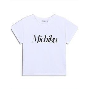 MICHIKO RAGLAN SLEEVE TOP WHITE(BK)