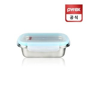 신혼집살림 코렐 파이렉스 스테인리스 스틸 밀페용기 650ml