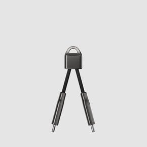 C 타입 240w 고속 충전 PD 미니 케이블 키링 차지키