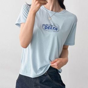 캐주얼 프린팅 반팔티 라운드넥 심플 베이직 여름 스판 티셔츠_P429542412