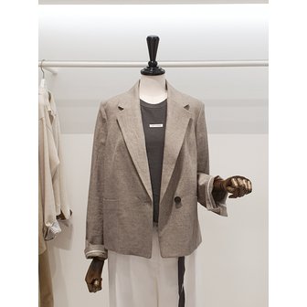 ZOOC [파주점] 쥬크 주크 세미루즈핏 린넨혼방 반더블 자켓 V262MSF942