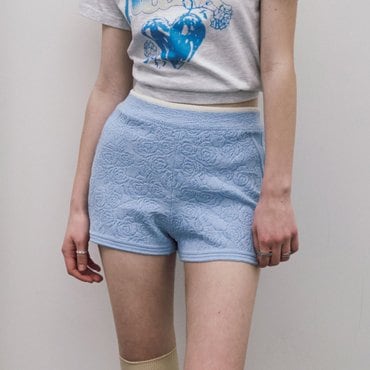 레이브 Flower Jacquard Knit Shorts VK5ML195_2color