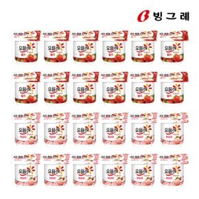 빙그레 요플레 딸기 85g 12개+복숭아 85g 12개