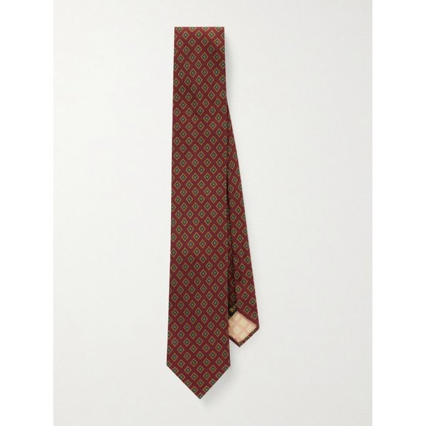 루비나찌 9cm 실크 트윌 프린트 타이 46376663163091841