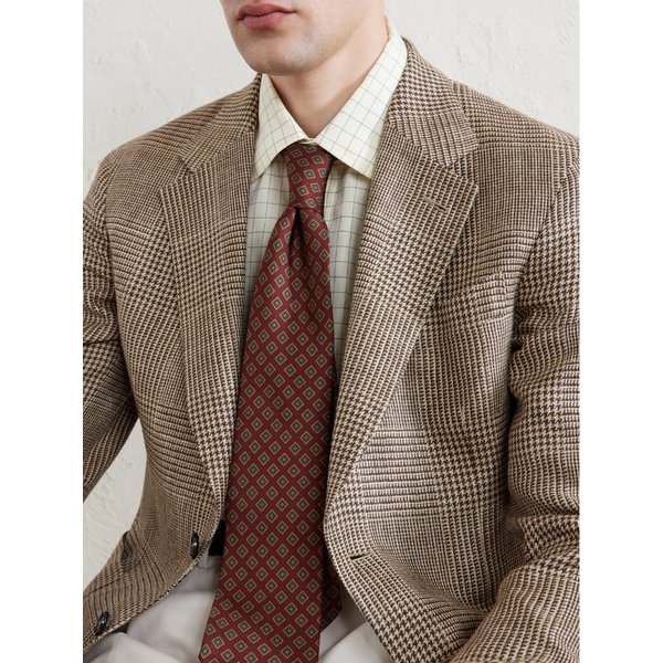 루비나찌 9cm 실크 트윌 프린트 타이 46376663163091841